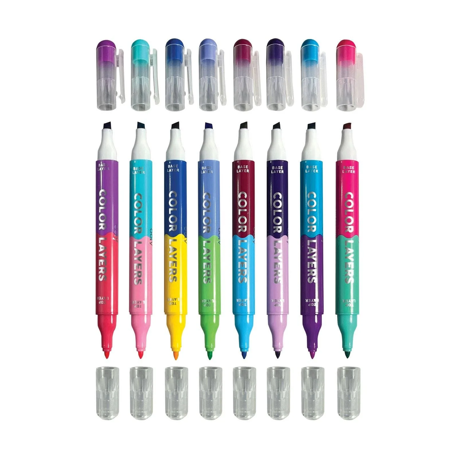 Color Layers Double-Ended Layering Markers (Set of 8) - OOLY - Image 4