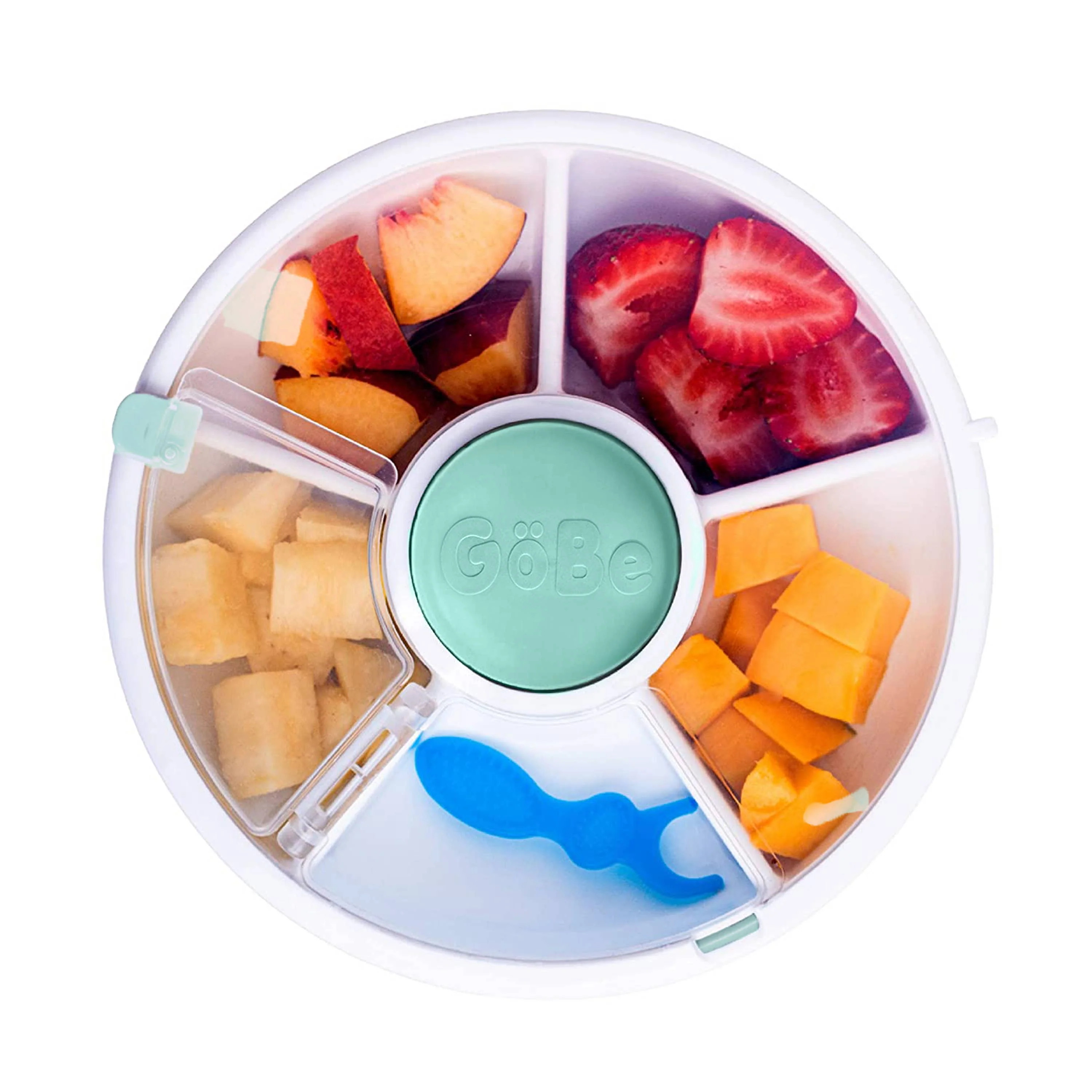 Yellow Sm - GoBe Kids Original Snack Spinner: Lemon Yellow - Image 15