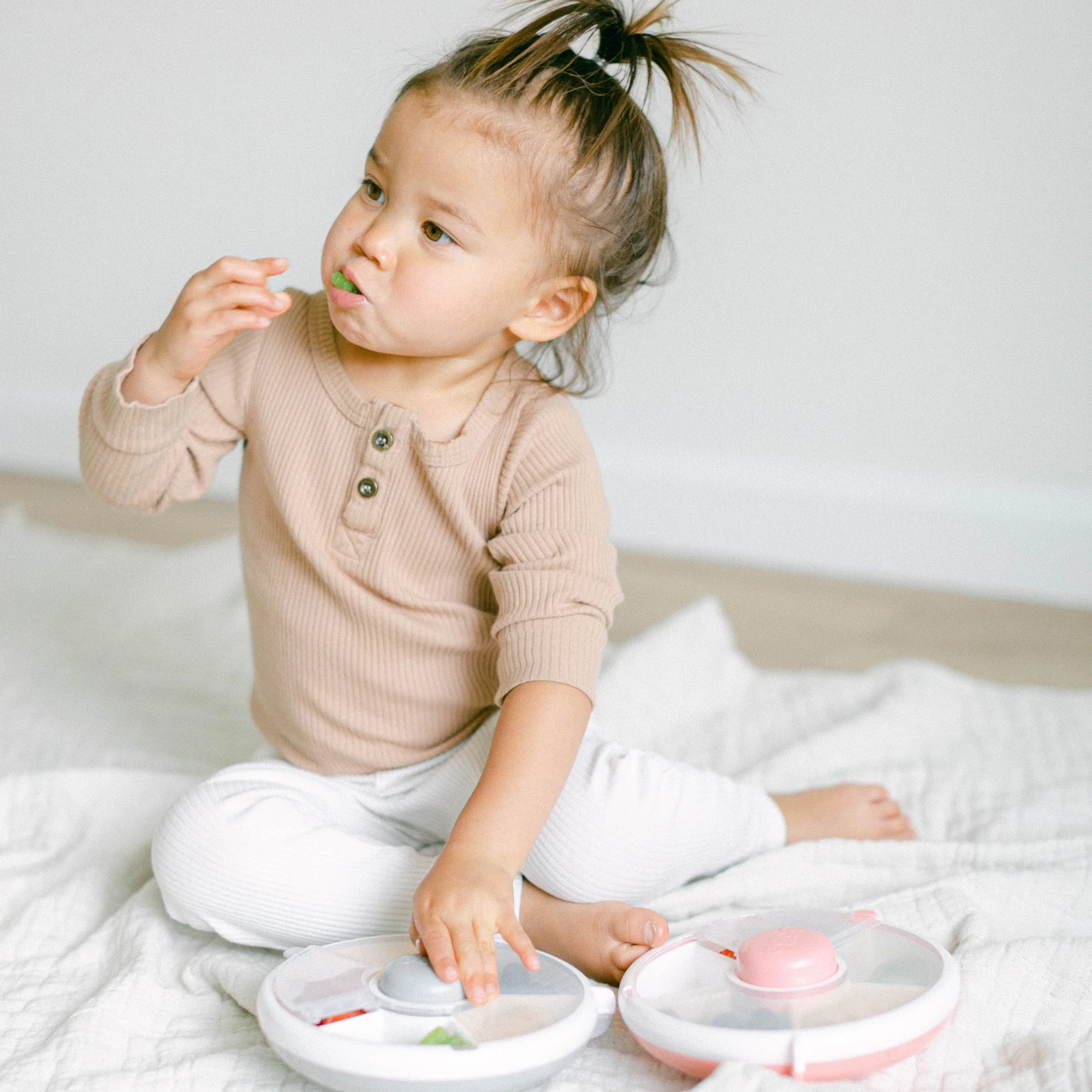 Yellow Sm - GoBe Kids Original Snack Spinner: Lemon Yellow - Image 9