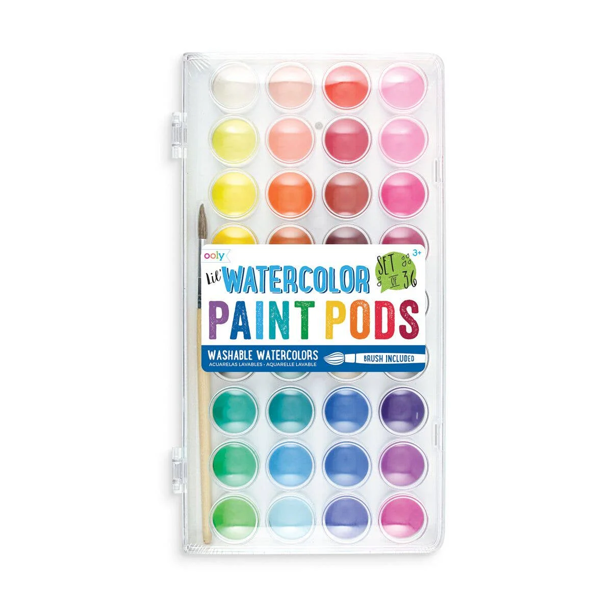 Lil' Paint Pods Watercolor Paint - Set of 36 - OOLY